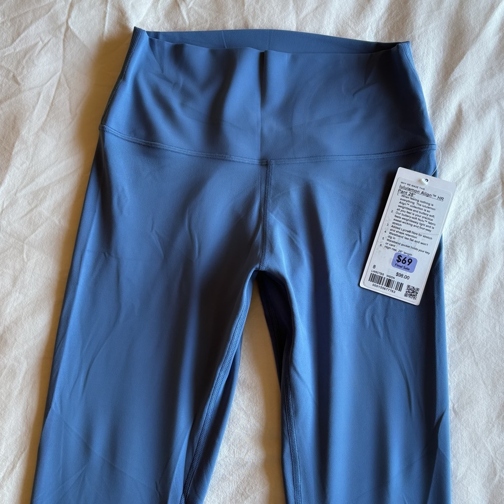 LULU LEMON ALIGN Blue High-Waisted Leggings